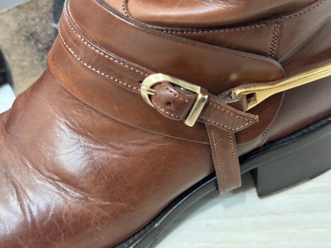 お正月限定価格！SARTORE ジョッキーロングブーツ本革　イタリア製　35.5