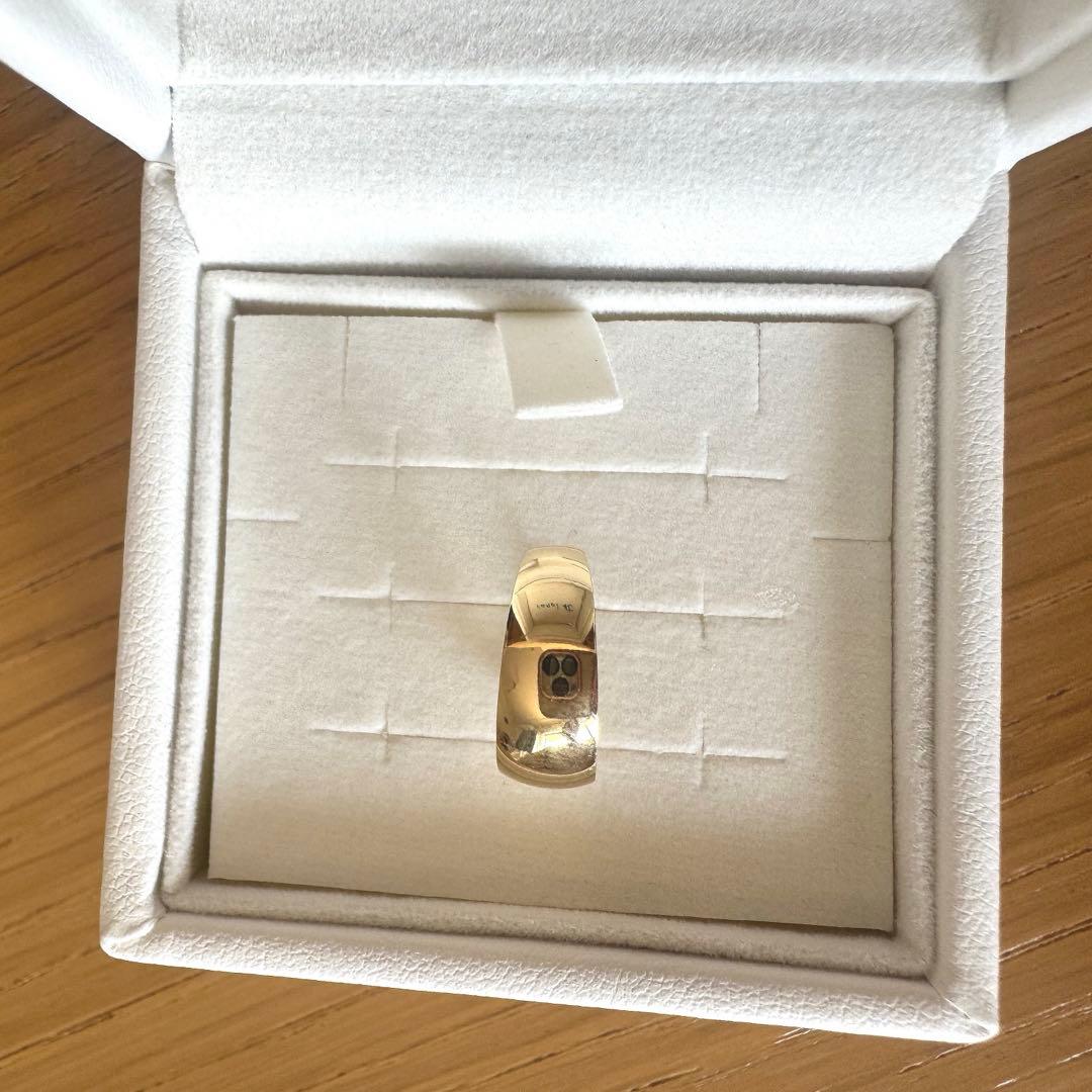 K18 ムーンピアス　フープピアス　月甲　5×13 片耳