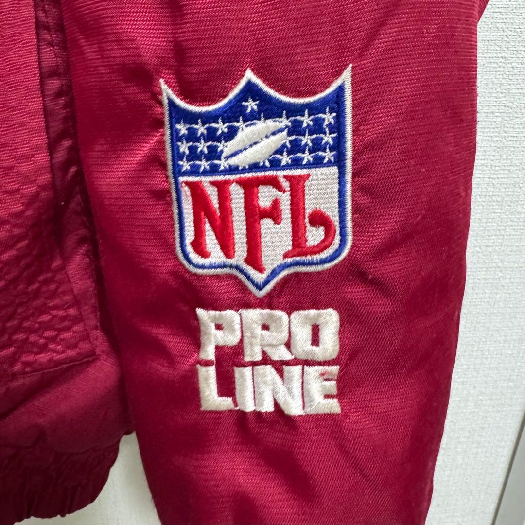レア古着 90s スターター 風 PROLINE 赤 ナイロンジャケット