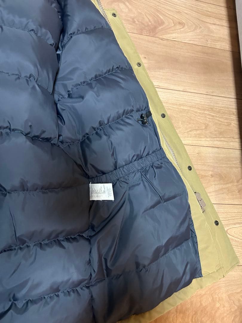 【美品】DANTON/ダントンダウンコートJD-8634LASカーキ42