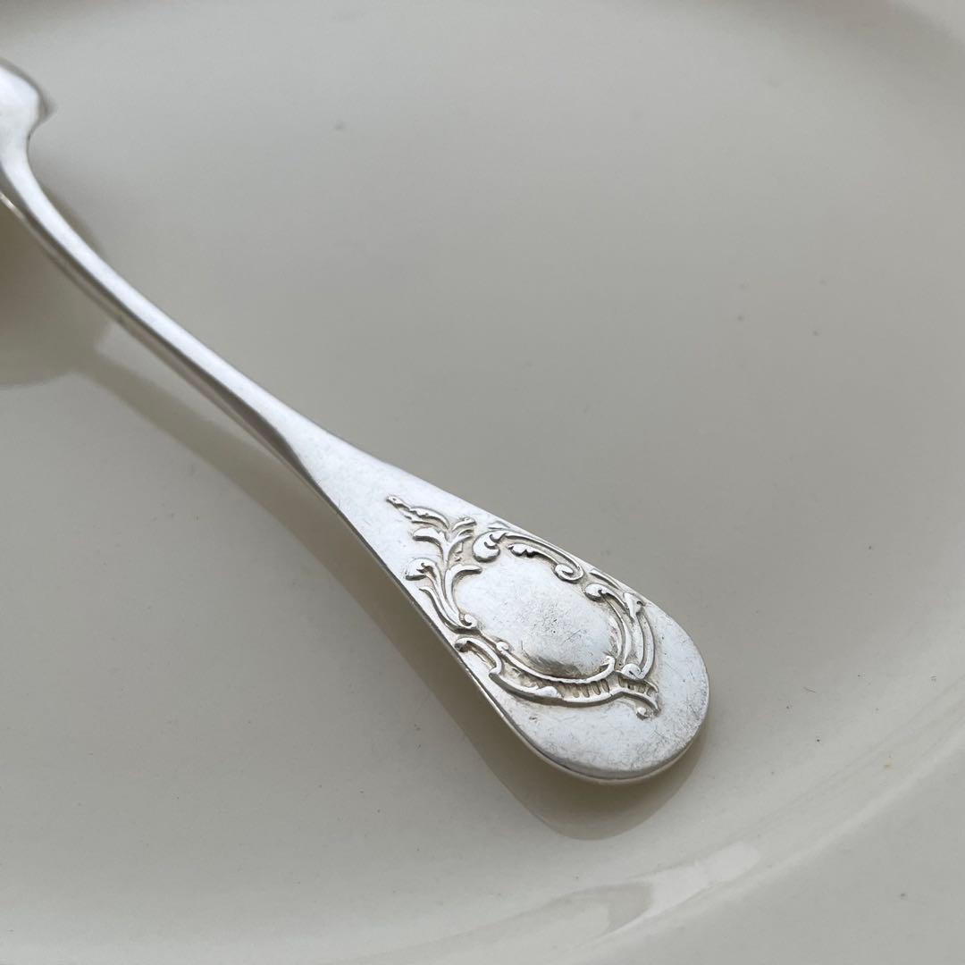 フランスアンティーク エルキューイ シルバースプーン5本セットBaguette