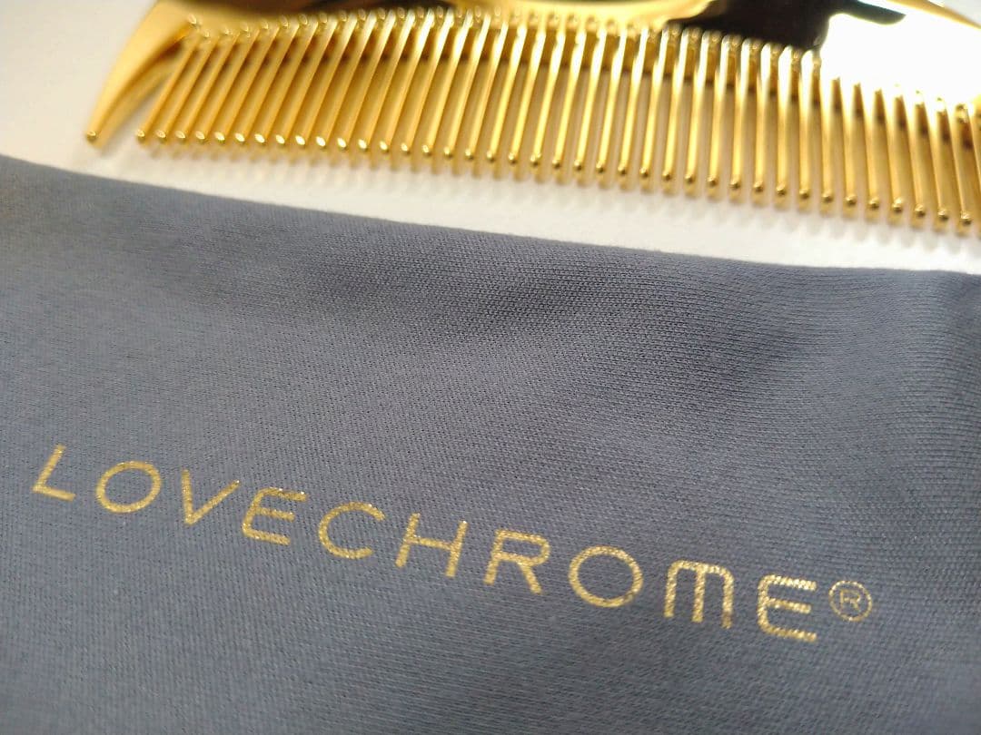 LOVE CHROME K24GPツキ ゴールド コーム ラブクロム