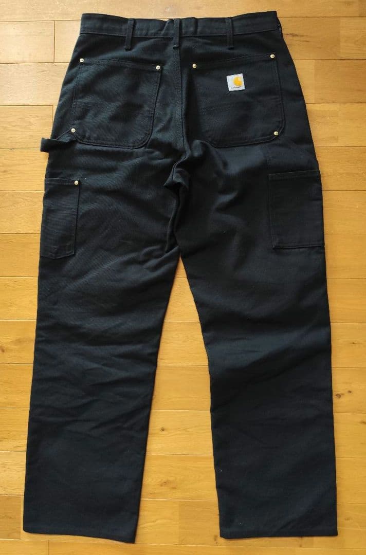 Carhartt ダブルニー USA製 Black W32L32 ワークパンツ