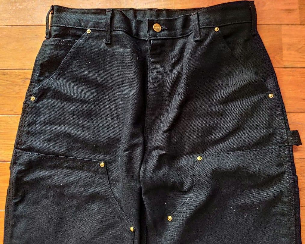 Carhartt ダブルニー USA製 Black W32L32 ワークパンツ