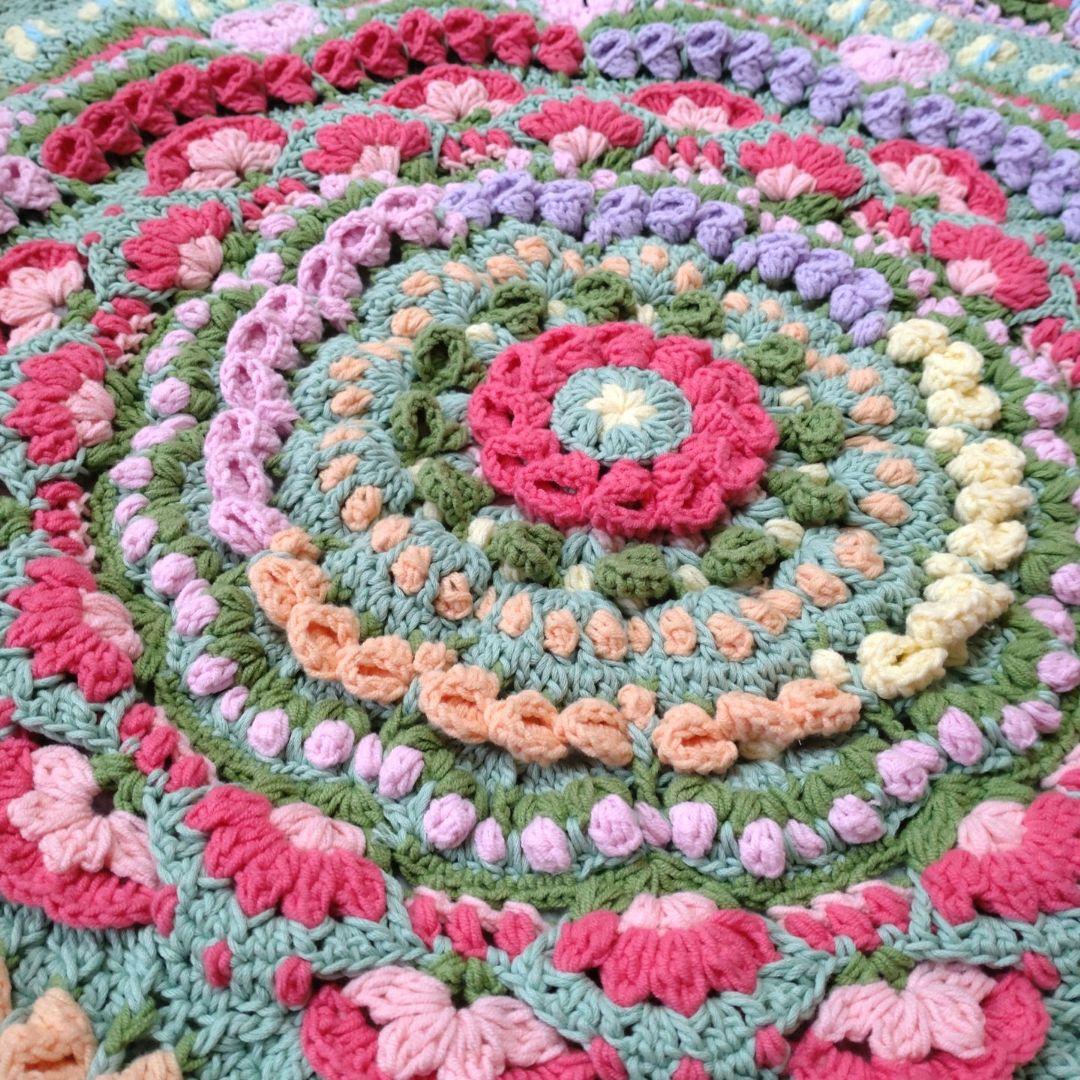 ミュゲ様オーダー専用 フラワーガーデンマンダラブランケット