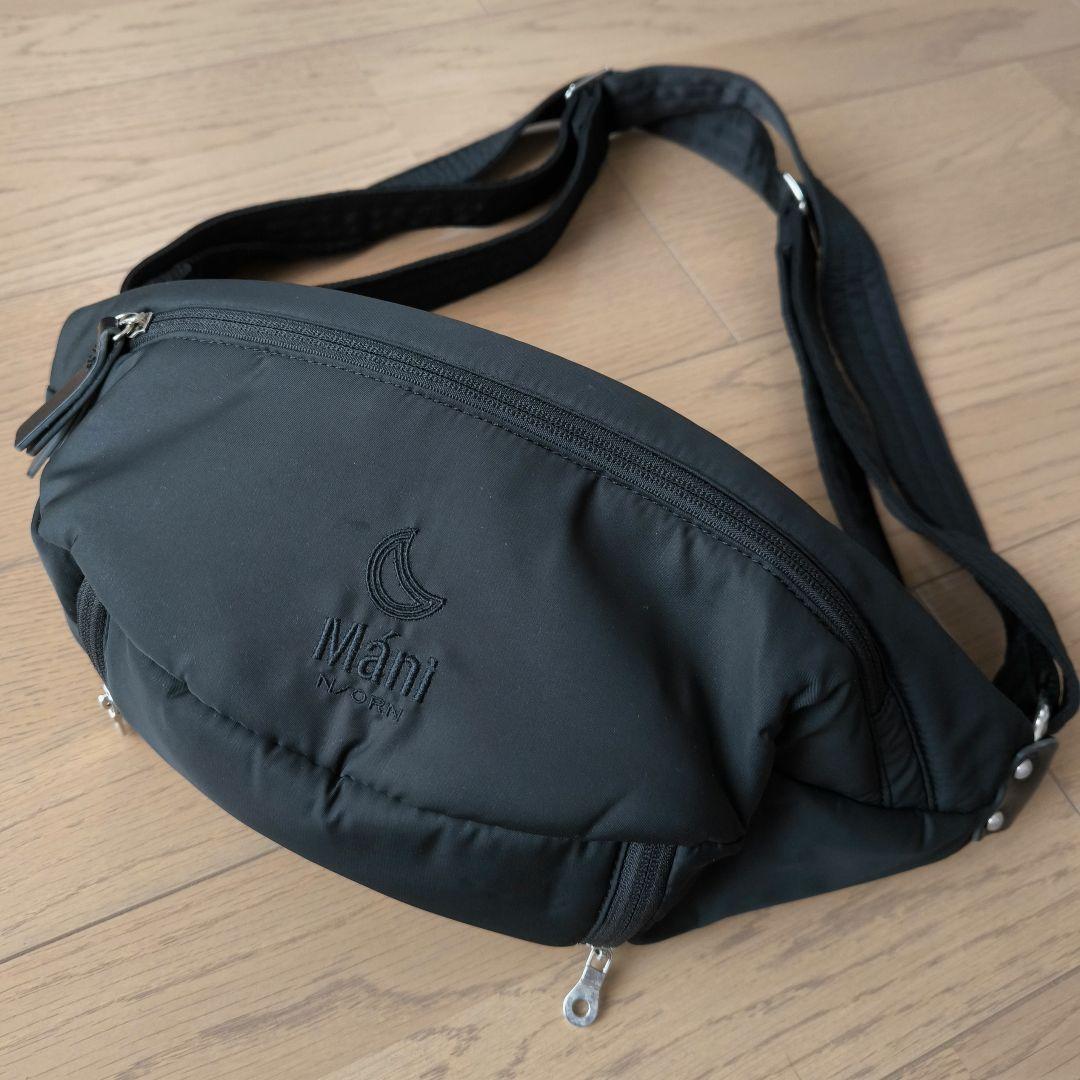 ✼週末お値下げ中✼ N/ORN Máni ボディバッグ　ブラック ヒップシート