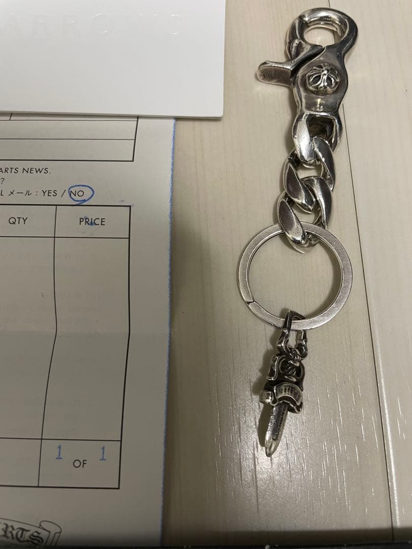 CHROME HEARTS クラシックキーチェーン クリップ インボイス　水付
