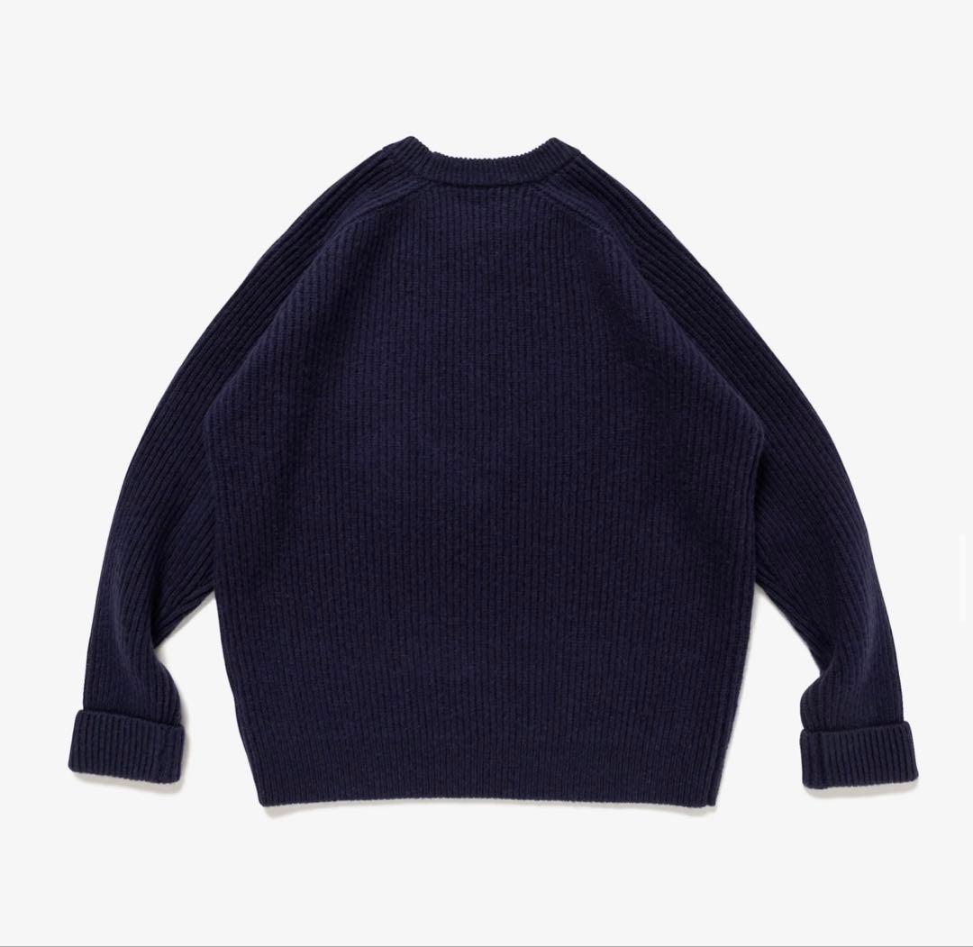 DESCENDANT 25AW CLAM CREW NECK KNIT Sサイズ