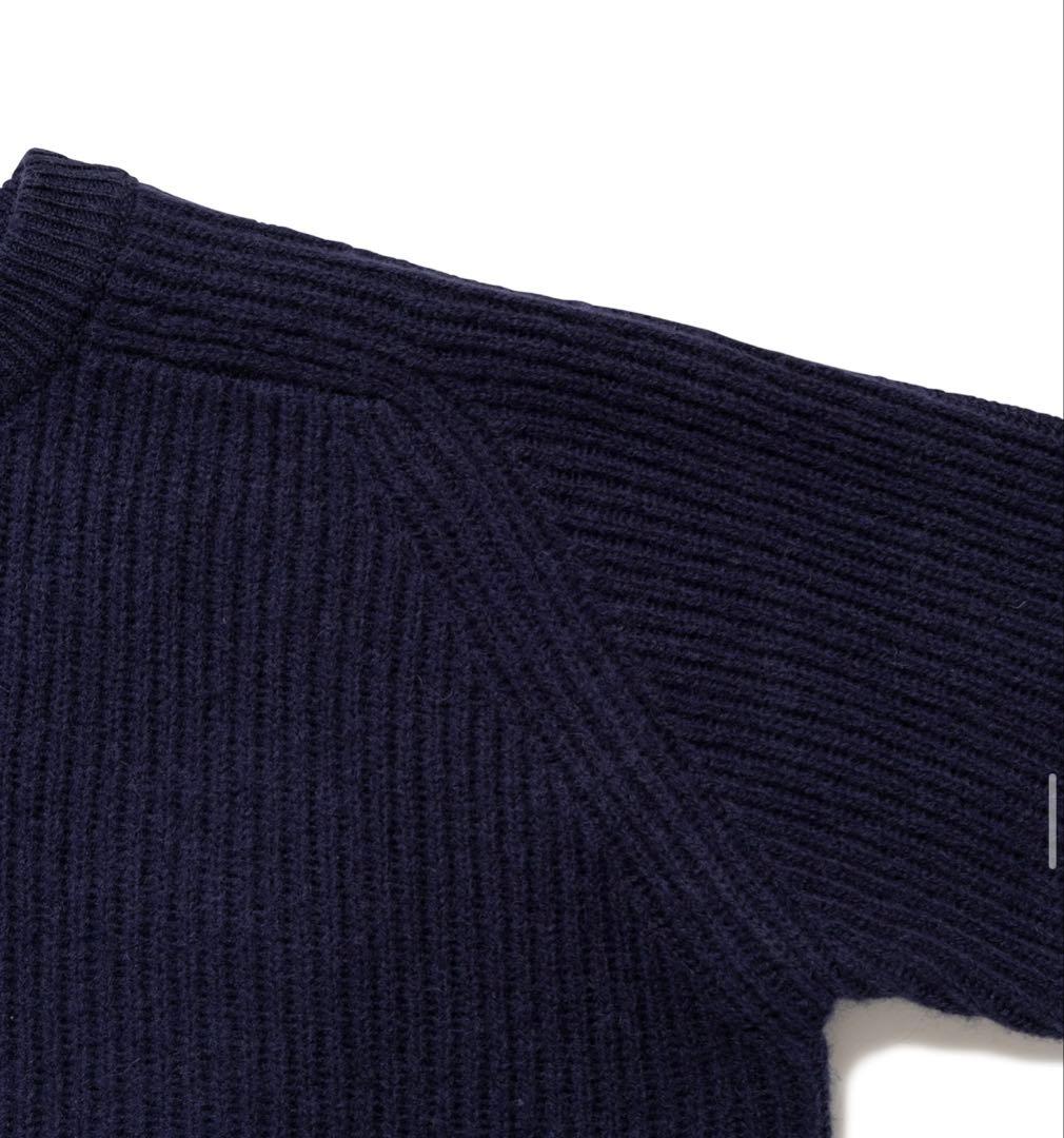 DESCENDANT 25AW CLAM CREW NECK KNIT Sサイズ