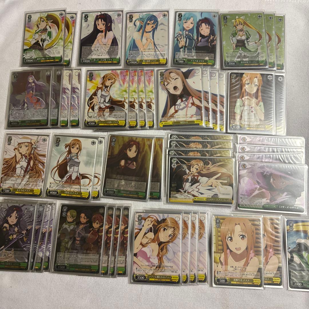 ヴァイス SAO ユウキ　アスナ　デッキ　スリーブ付き