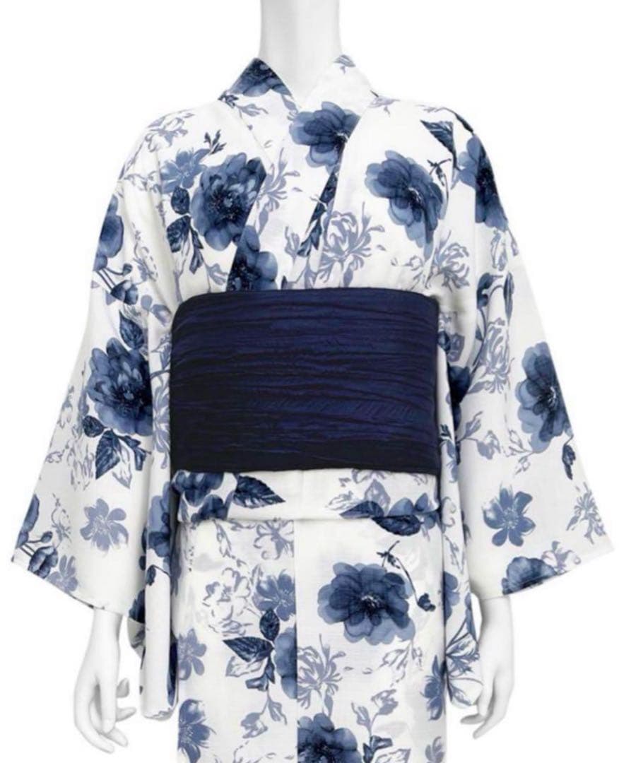 GRL グレイル 水彩花柄浴衣セット[gi1519] 青 ブルー