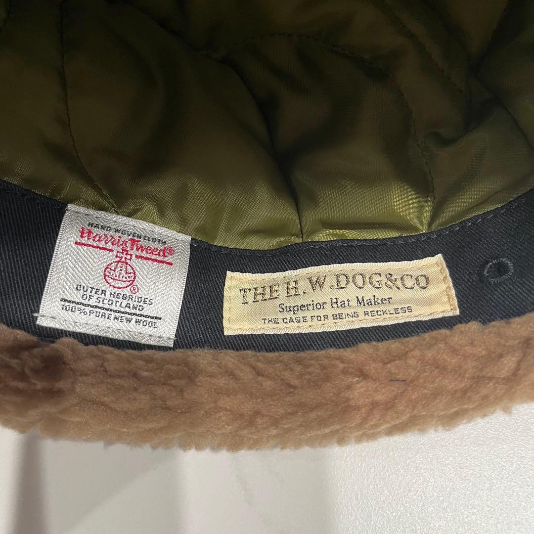 H.W.Dog&Co.フライトキャップ ハリスツイード