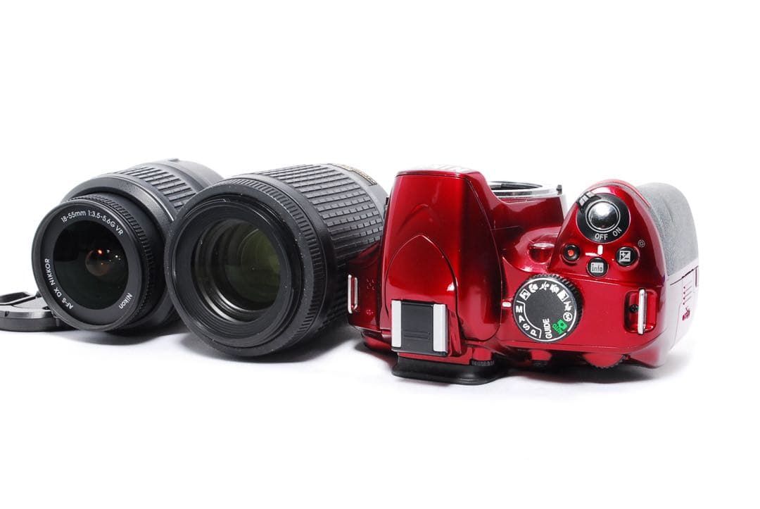 人気カラー◆Nikon D3200◆一眼レフカメラ◆手振れ補正搭載◆すぐ使える◆