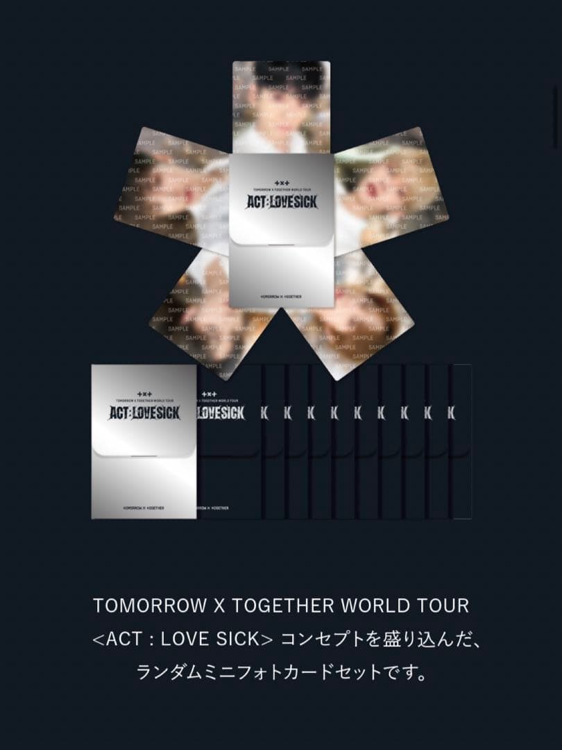 K-POP・アジア txt act:love sick mini photo card set