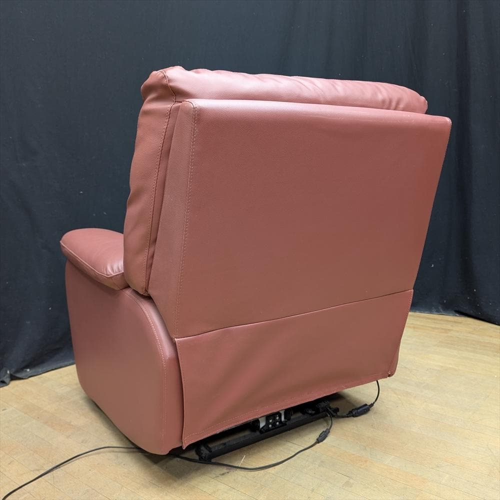 ニトリ　ビリーバ　本革　ハーフレザー　電動リクライニングソファ　一人掛け　B