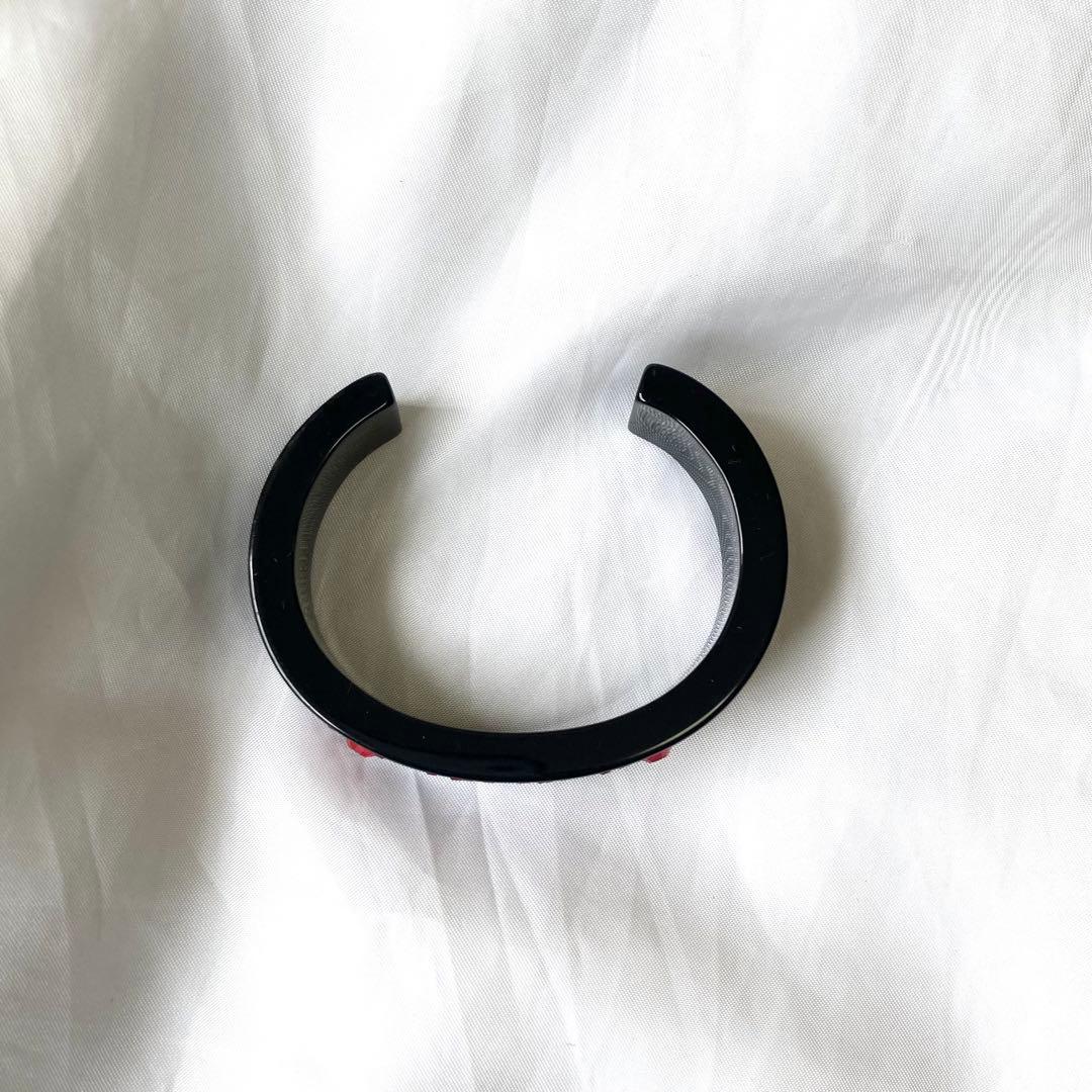 極美品　Christian Dior バングル　ロゴ　ラインストーン　人気