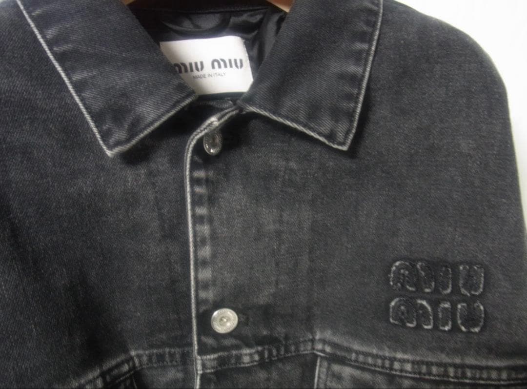 MIU MIUクロップドデニムジャケット