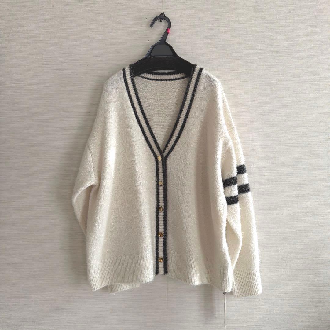 【GRACECONTINENTAL】新品未使用タグ付グリッターニットカーディガン