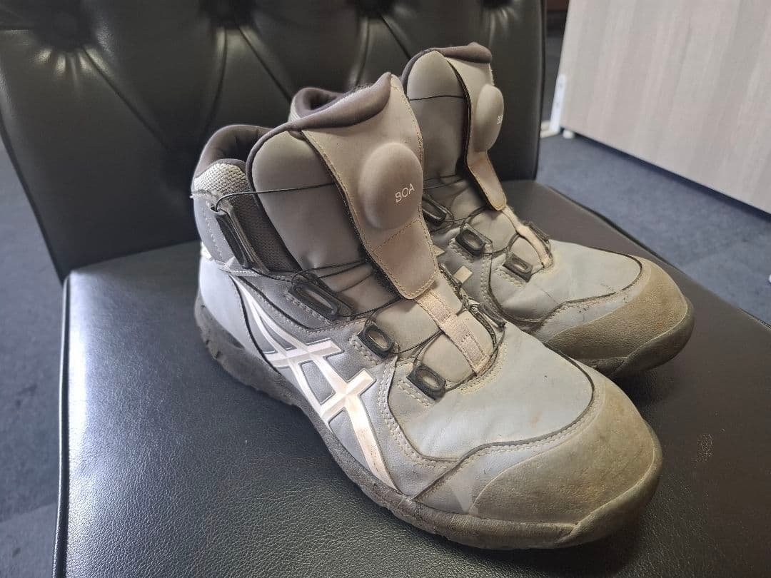 ASICS BOAシステム安全靴 グレー