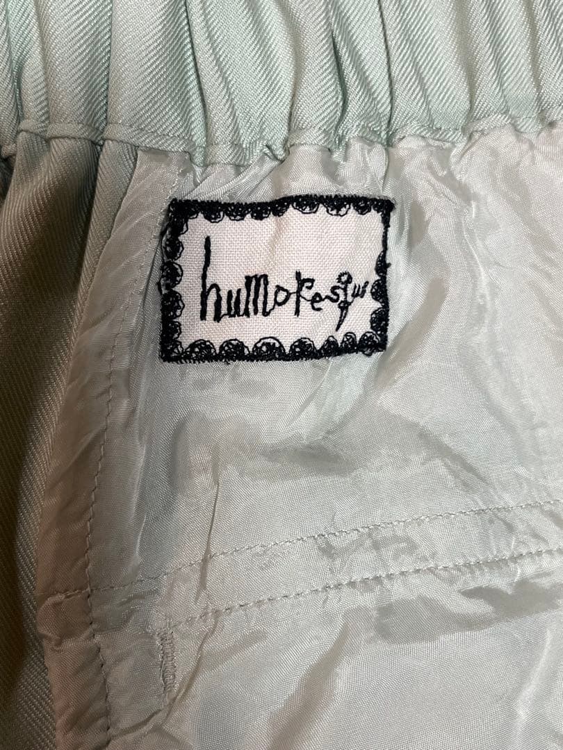 humoresque/ ミントグリーン カジュアルパンツ タック入り