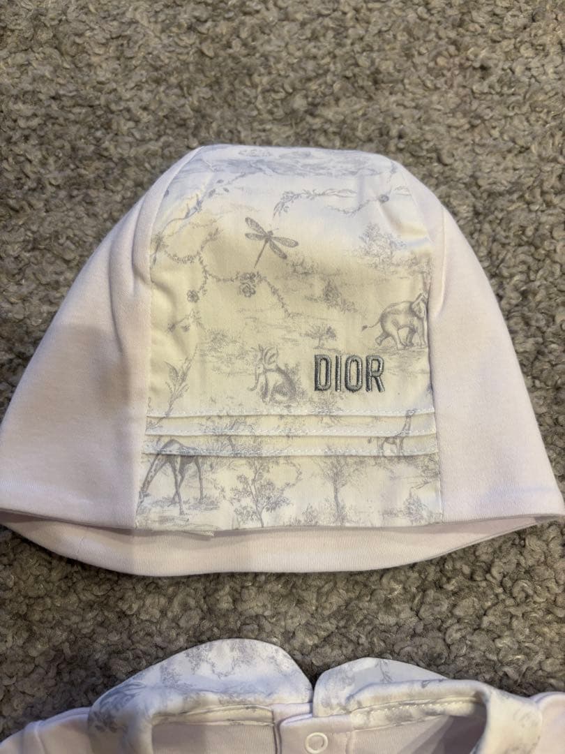 、*様 baby DIOR ロンパース 帽子 スタイ ギフトセット