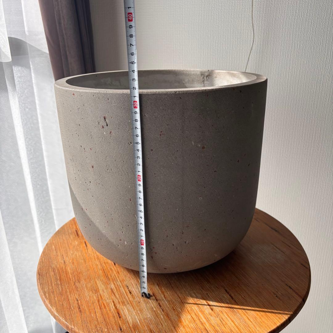 無印良品　セメント鉢　11号