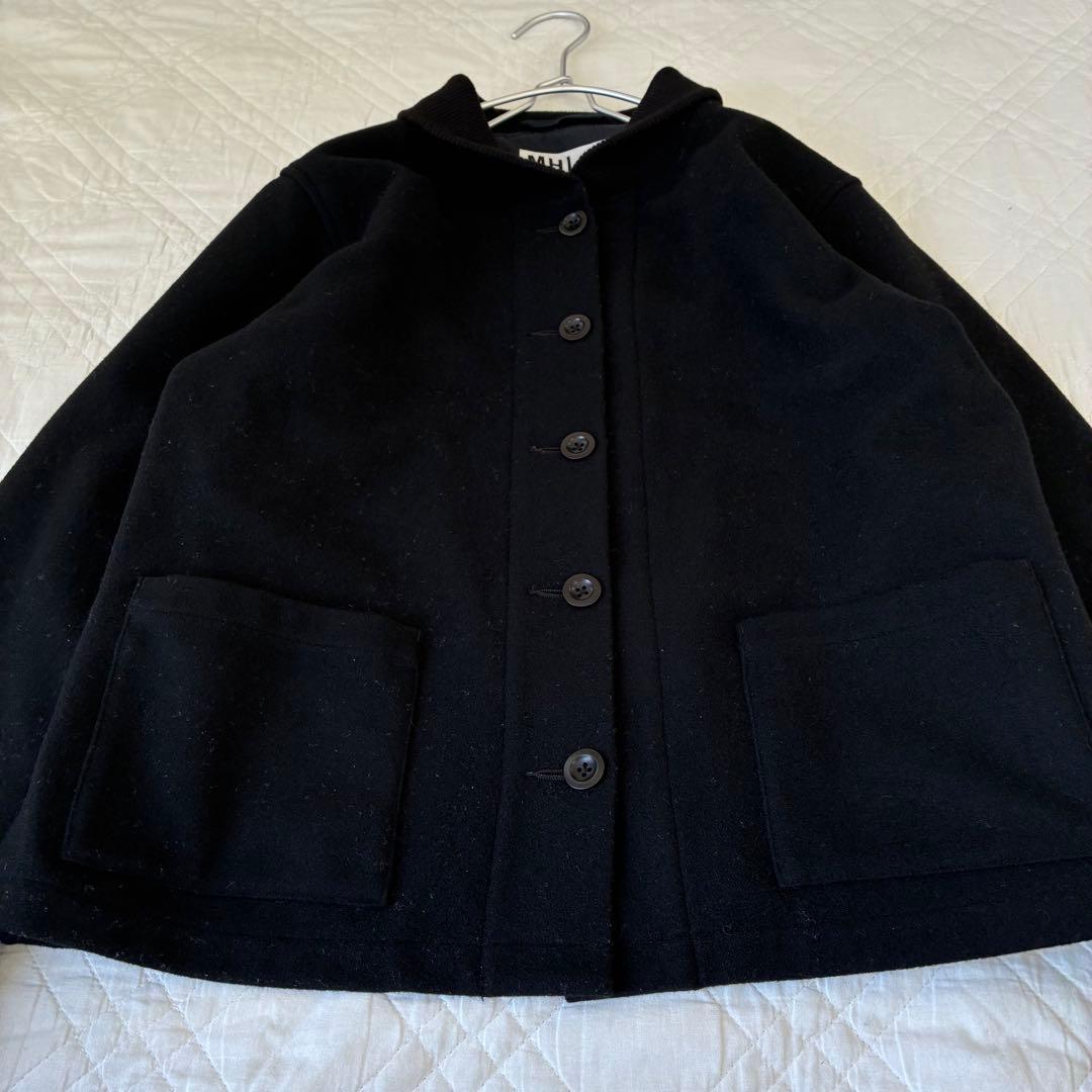 MHL. メルトンブルゾン マーガレットハウエル ジャケット ブラック 1