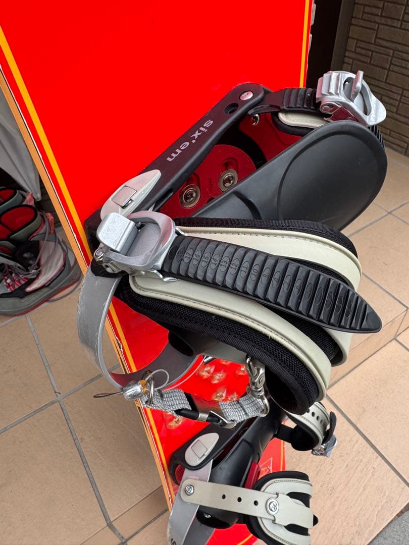 GAP スノーボード 赤色 ビンディング付き