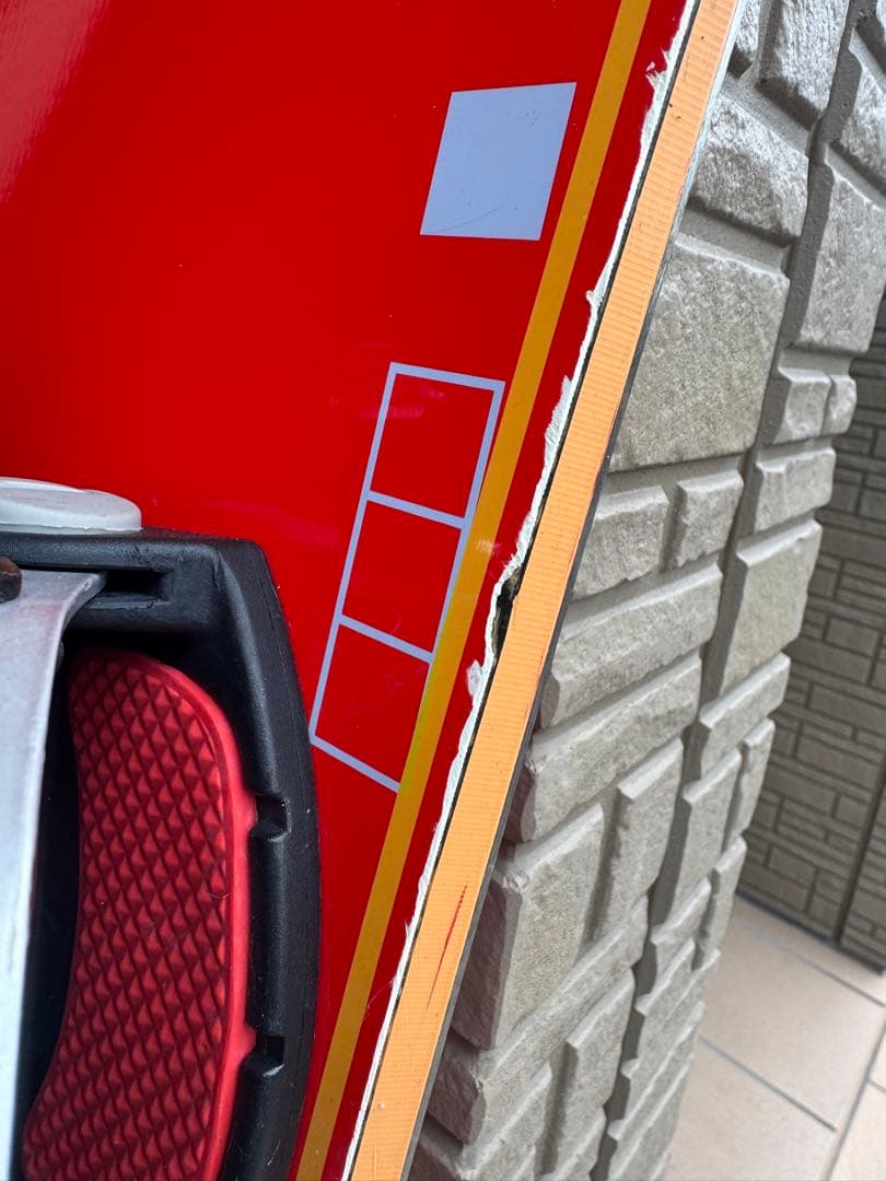 GAP スノーボード 赤色 ビンディング付き