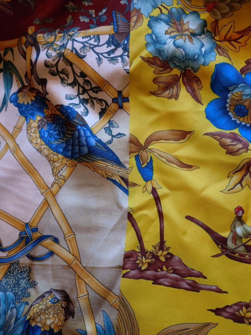 美品 Salvatore Ferragamo アシンメトリー シルク ブラウス