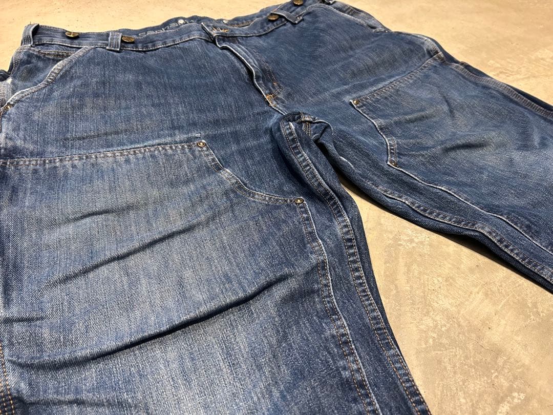 38x29(表記40xL30)カーハート デニムペインターパンツ ダブルニー