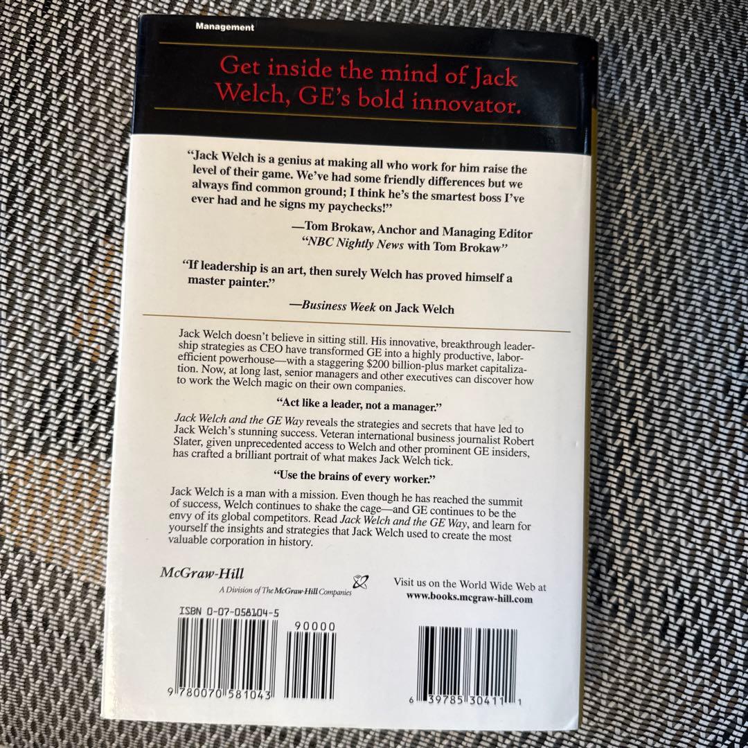 洋書 JACK WELCH and the GE WAY