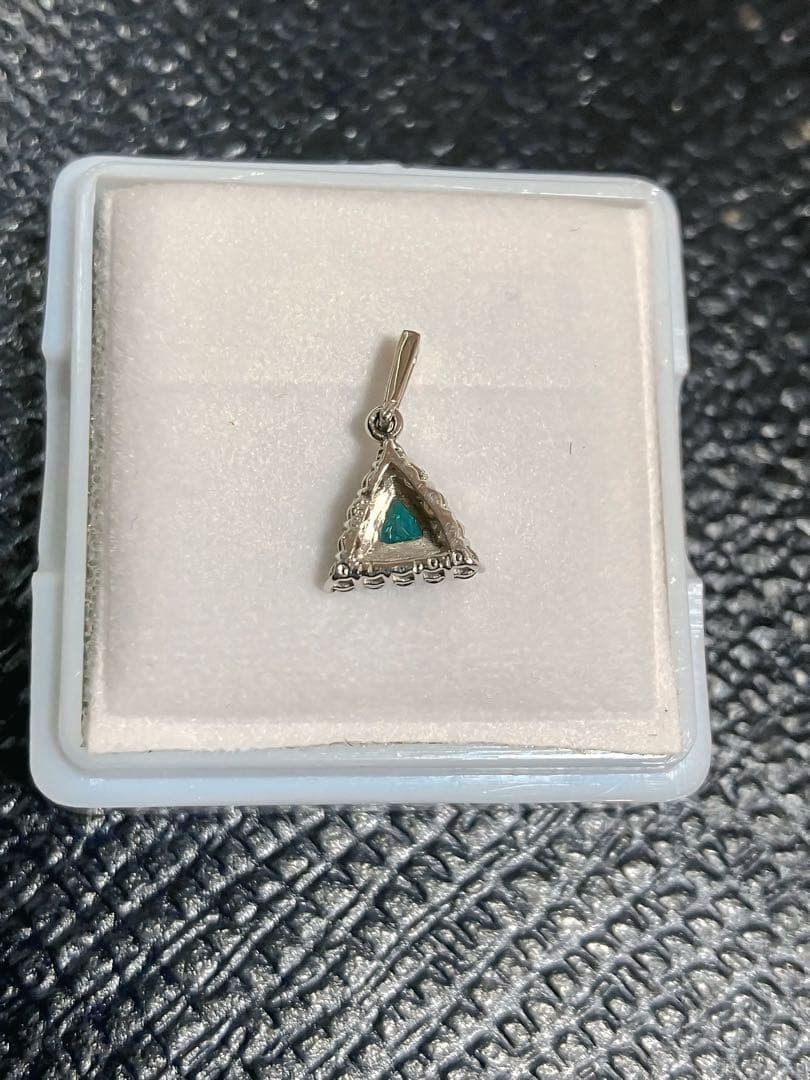 GSJ鑑別付 天然パライバトルマリン 0.11ct ダイヤ Pt950 トップ