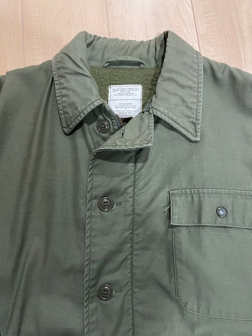 ミリタリー A2 デッキジャケット ビンテージ 80s