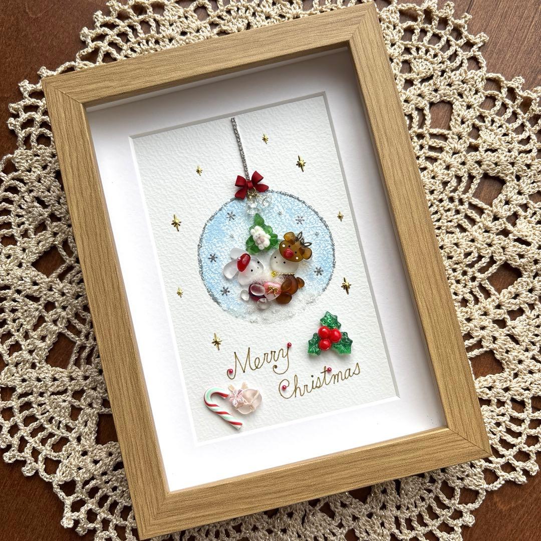 シーグラスアート❁クリスマスオーナメント❁