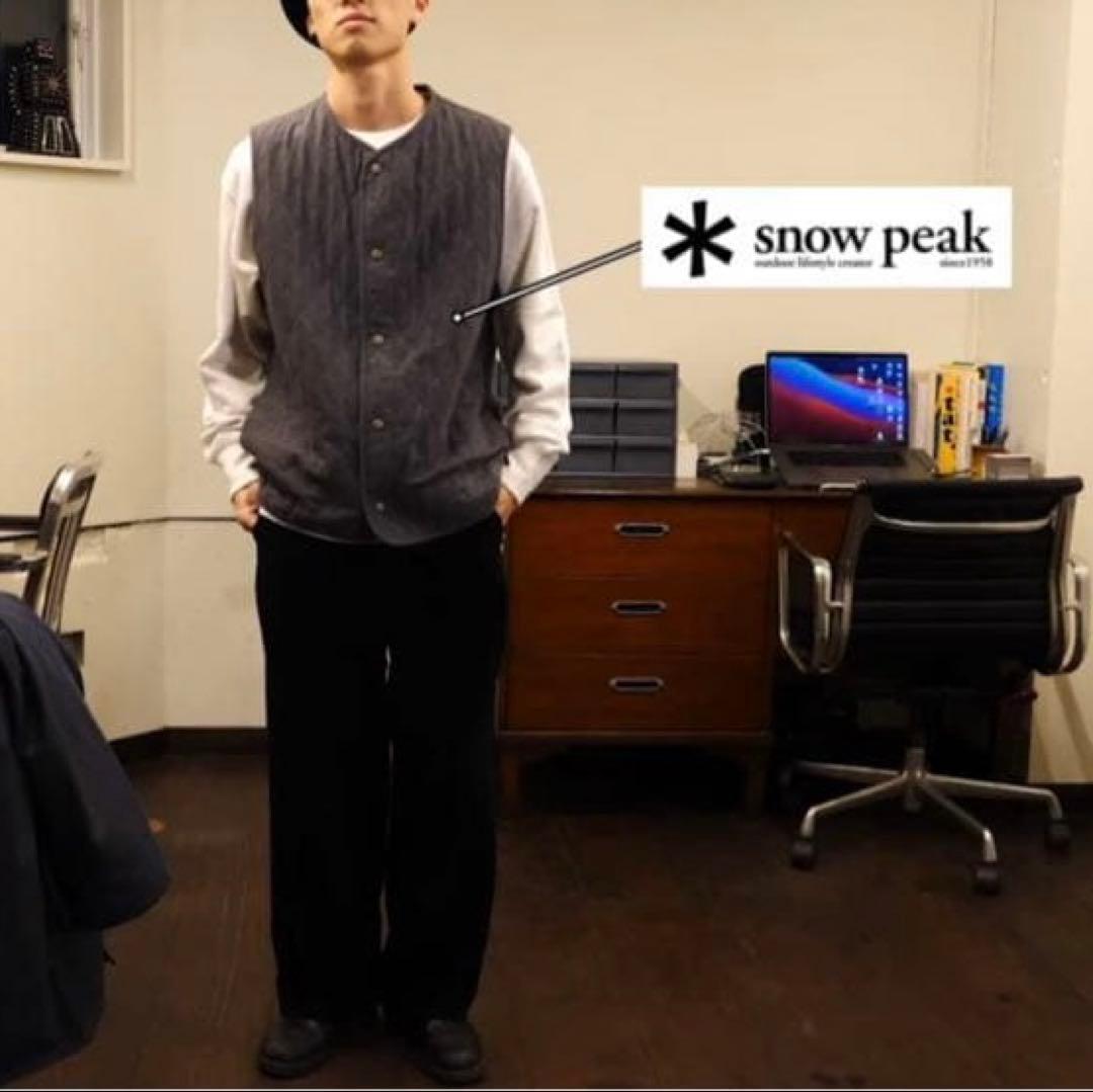 peak スノーピーク Quilted Flannel Vest XL