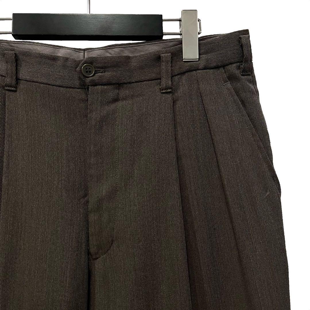 90s Christian DIOR 2タックウールスラックス 名作 HOMME