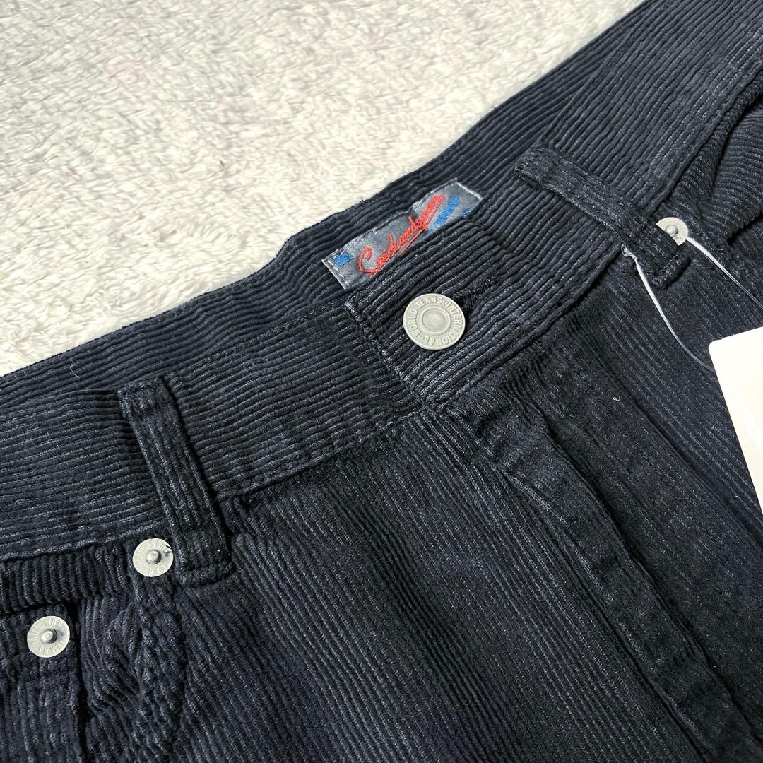 新品未使用】Spick & Span コーデュロイパンツ　おおきめサイズ　黒40