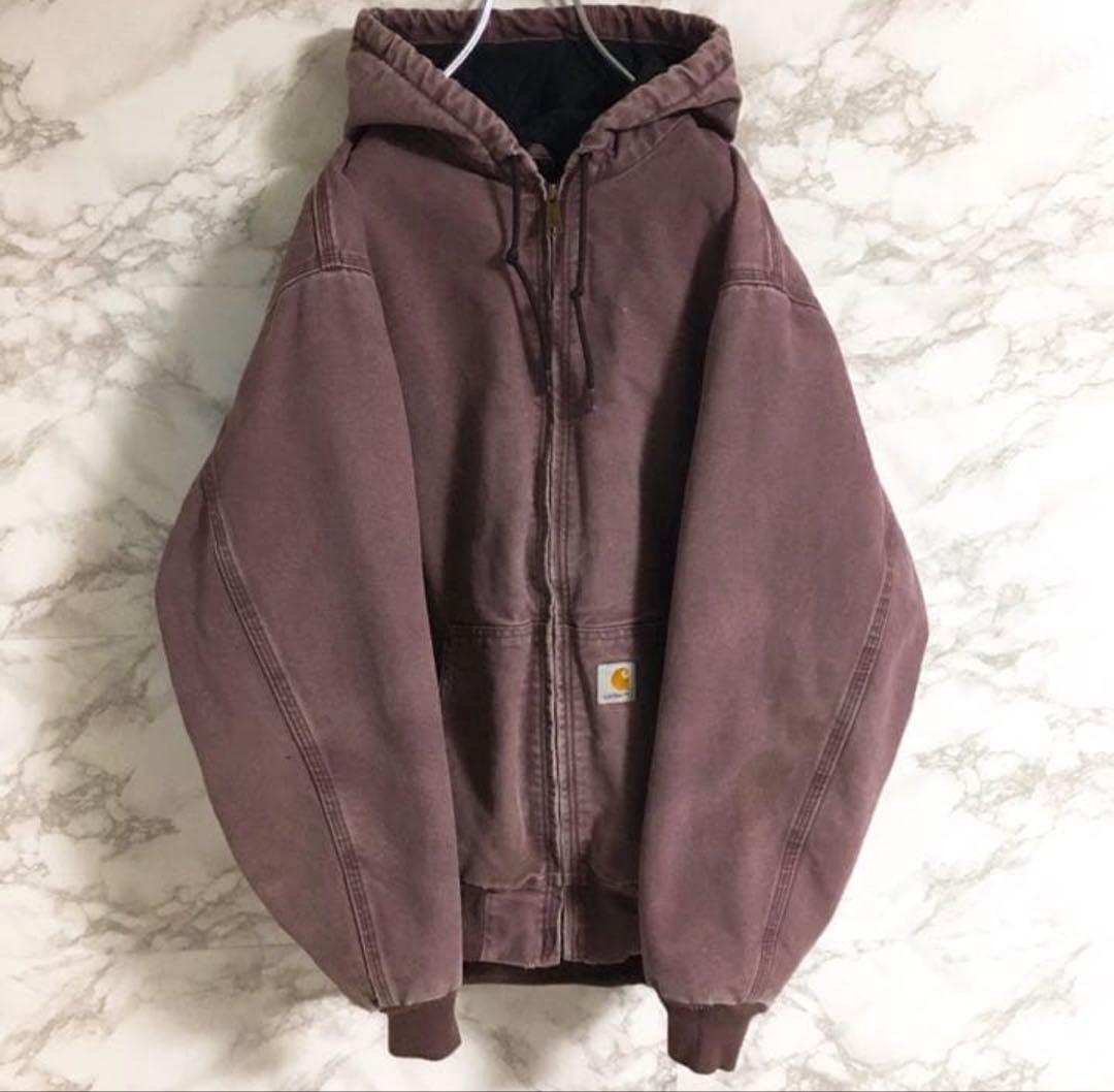 【希少】メキシコ製カーハート　アクティブジャケッワンポイントロゴ