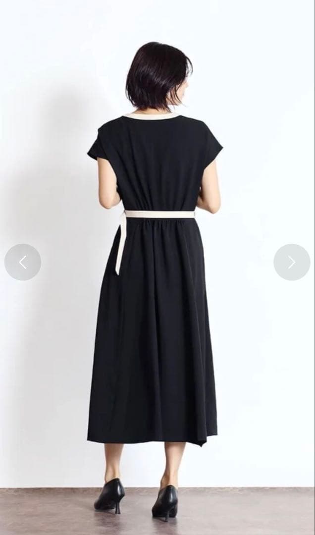 Fumi　新品⭐︎FENNEL フェンネル配色Aラインワンピース