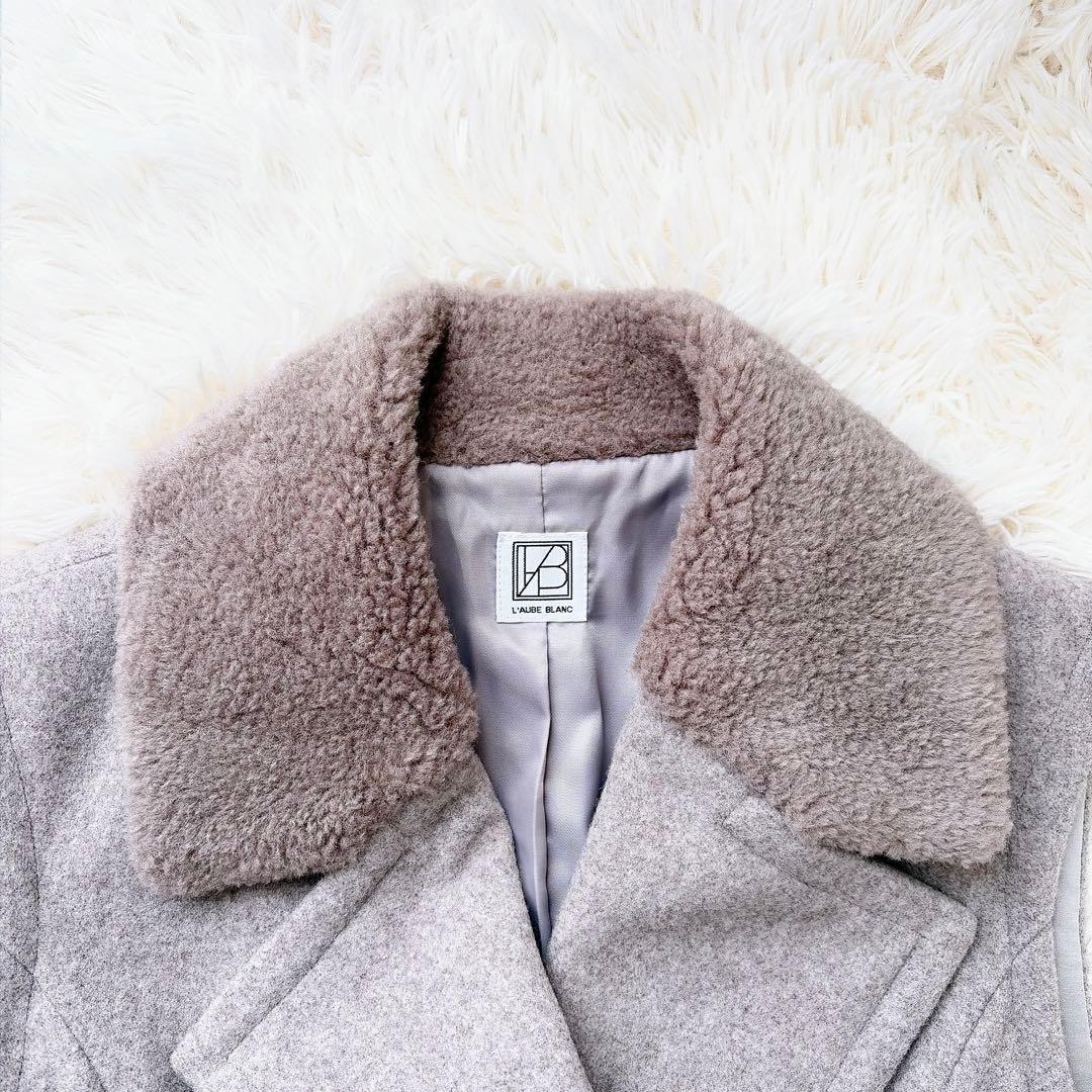 laubeblanc Belted Wool long gilet ウールジレ