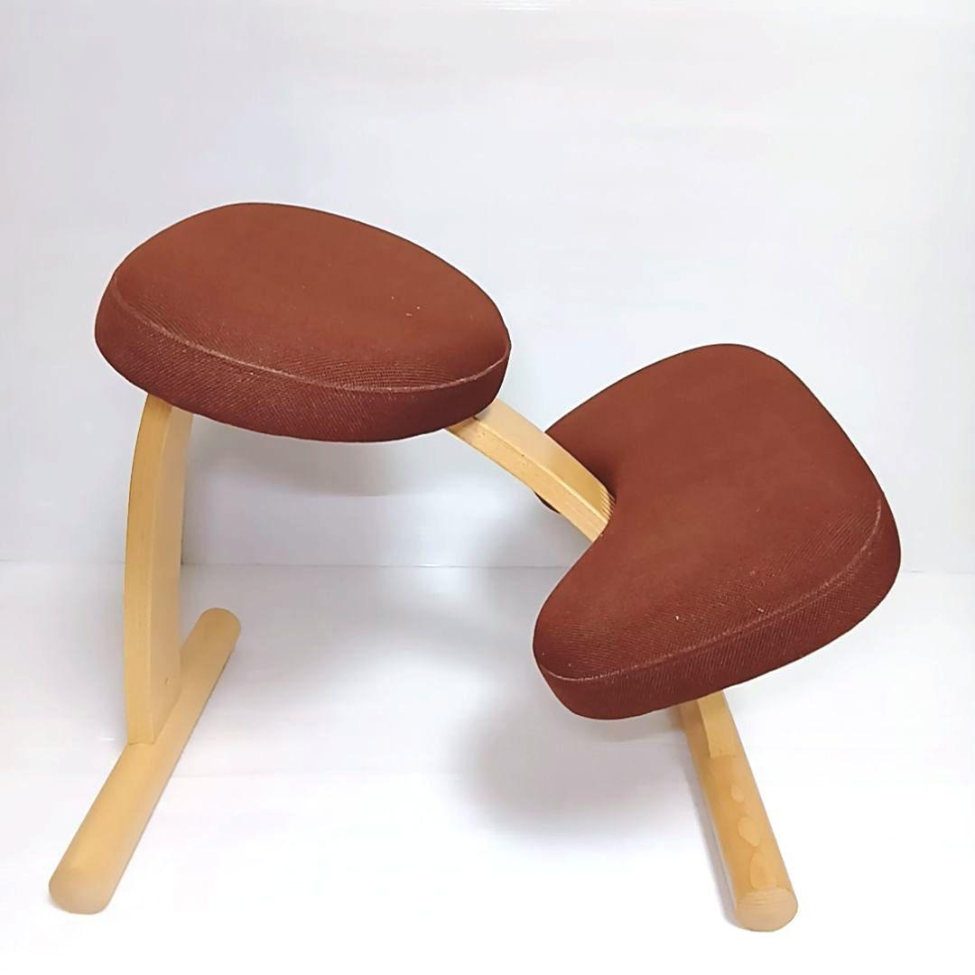 【美品】姿勢矯正 バランスラボ バランスチェア バランスイージー ブラウン