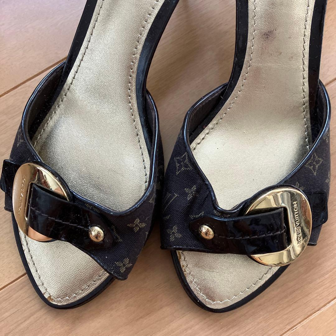 Louis Vuitton サンダル モノグラム柄　ダークブラウン