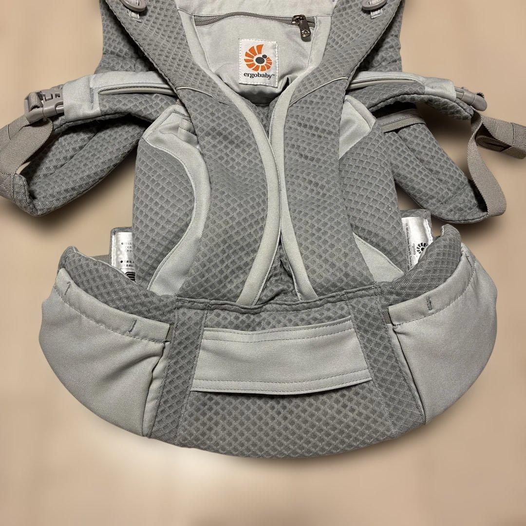 美品！エルゴ 抱っこ紐 オムニブリーズ　パールグレー