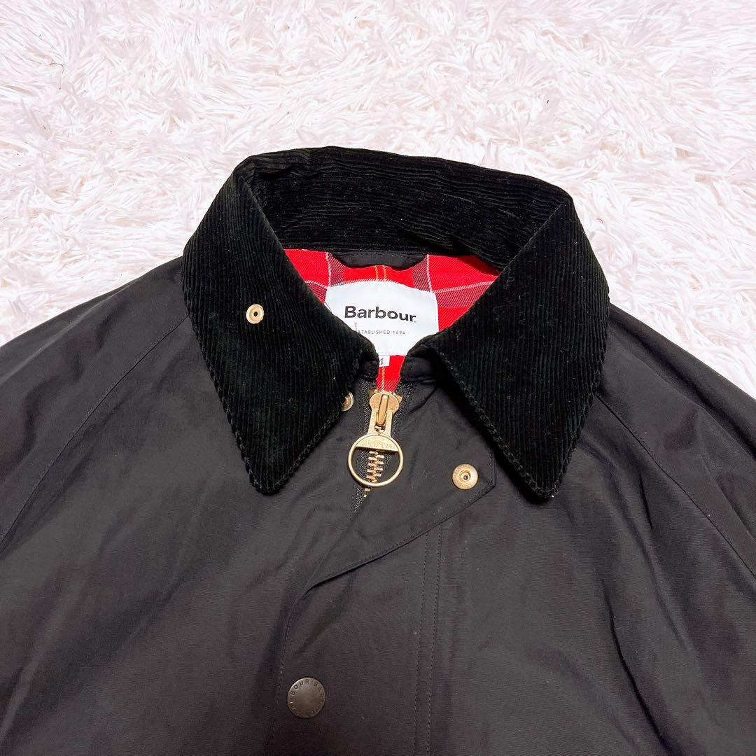 フレームワーク BARBOUR オーバーサイズ コート 黒 チェック バブアー