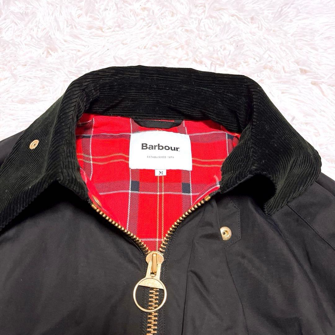 フレームワーク BARBOUR オーバーサイズ コート 黒 チェック バブアー
