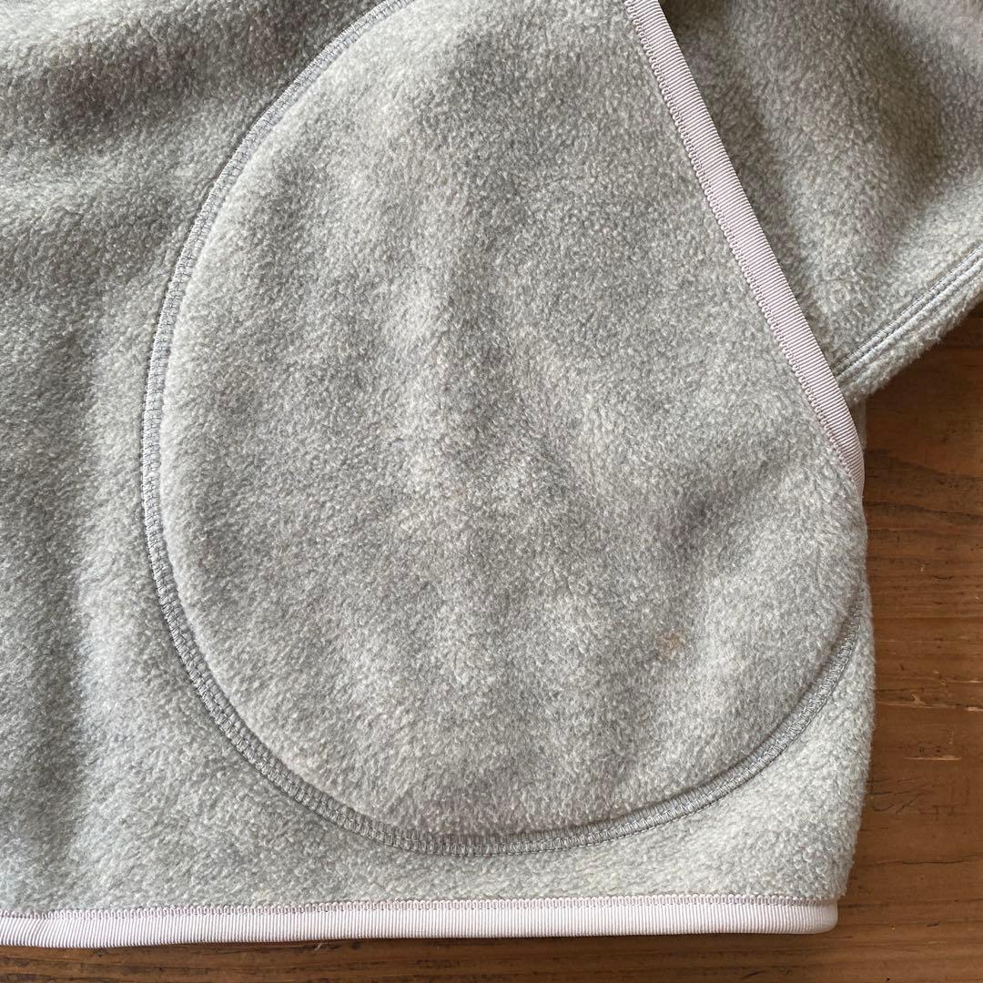 DANTON ＊ノーカラーフリースジャケット＊ベージュグレー＊40レディースも