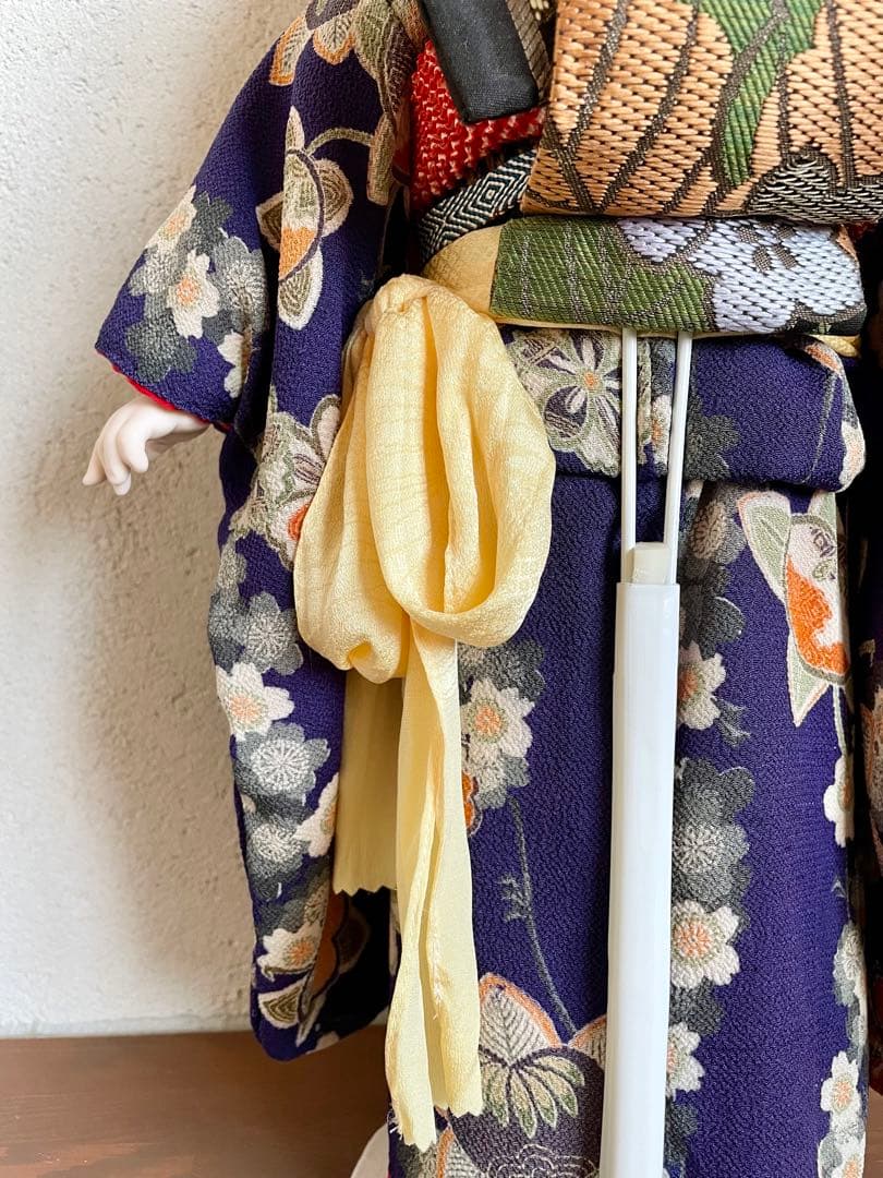 ビスクドール 日本人形 ハンドメイド 市松人形 着物 創作人形 和 アンティーク