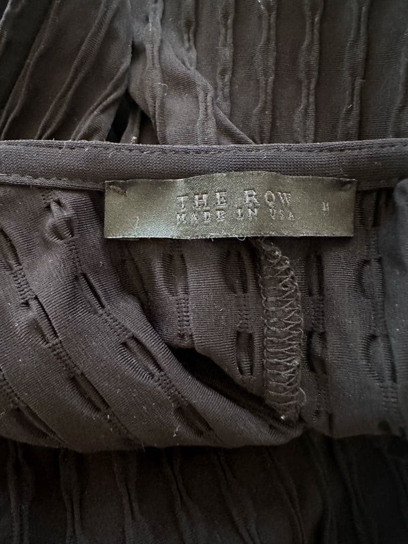 The row ザロウ　ブラック ノースリーブワンピース M パーティ