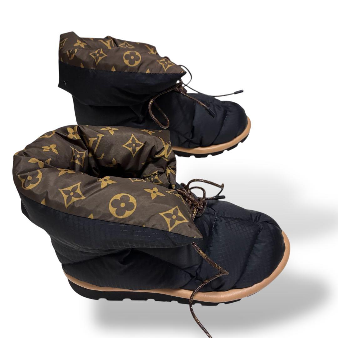 極美品　ルイヴィトン　ピローライン　アンクルブーツ　モノグラム　36 23cm